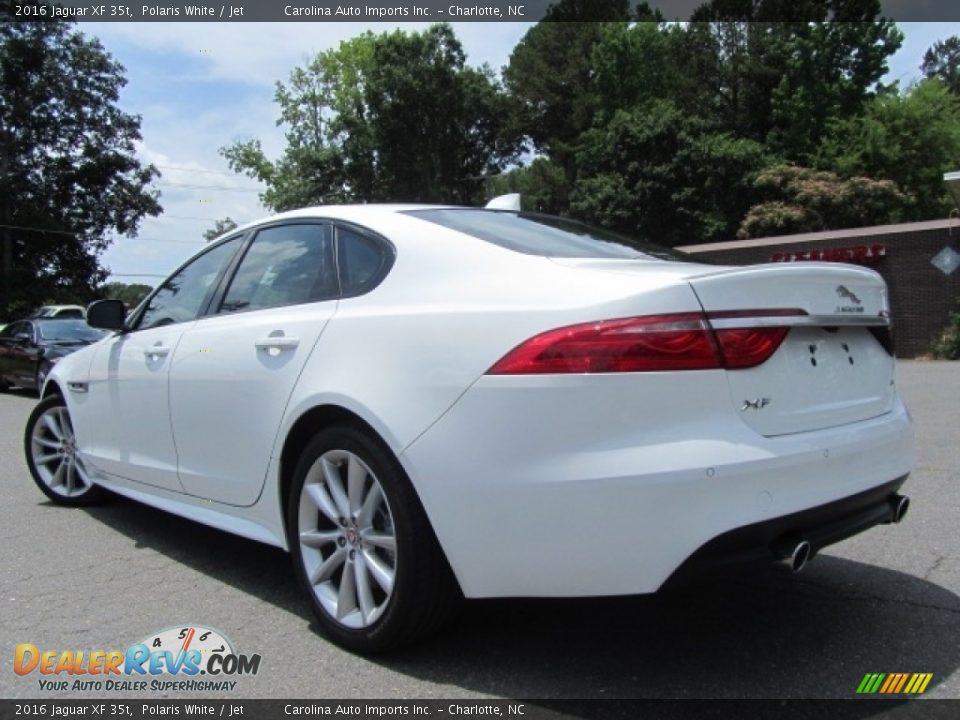 2016 Jaguar XF 35t Polaris White / Jet Photo #8