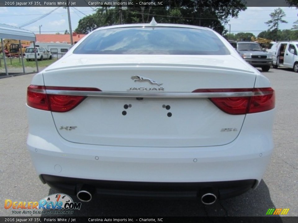 2016 Jaguar XF 35t Polaris White / Jet Photo #9