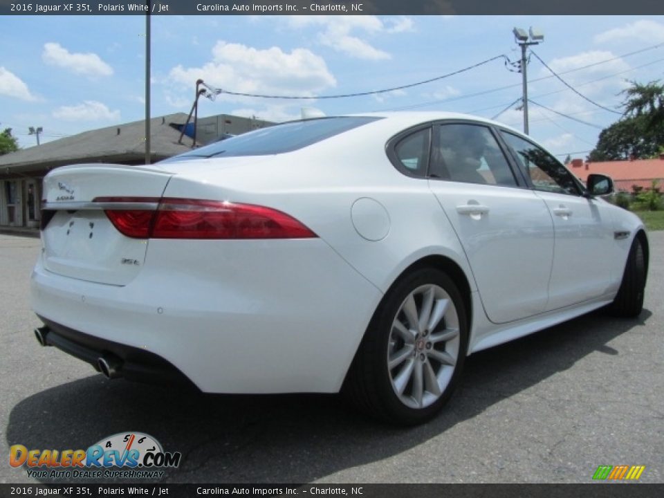 2016 Jaguar XF 35t Polaris White / Jet Photo #10