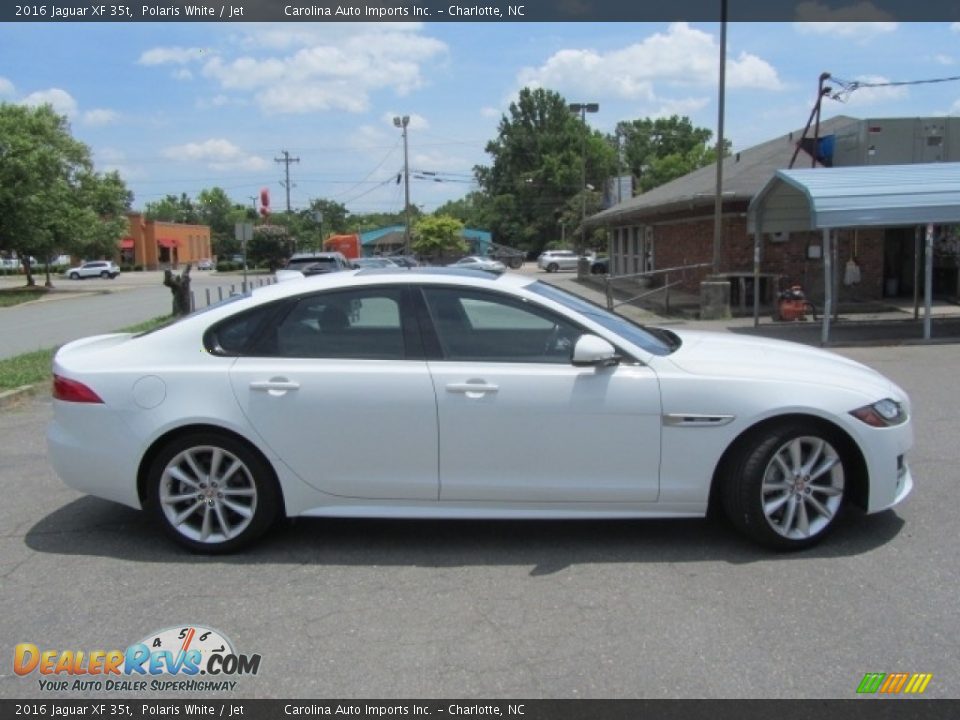 2016 Jaguar XF 35t Polaris White / Jet Photo #11