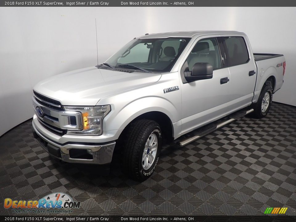 2018 Ford F150 XLT SuperCrew Ingot Silver / Earth Gray Photo #9
