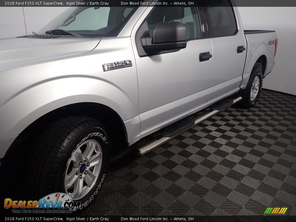 2018 Ford F150 XLT SuperCrew Ingot Silver / Earth Gray Photo #10