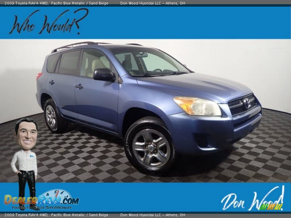 2009 Toyota RAV4 4WD Pacific Blue Metallic / Sand Beige Photo #1