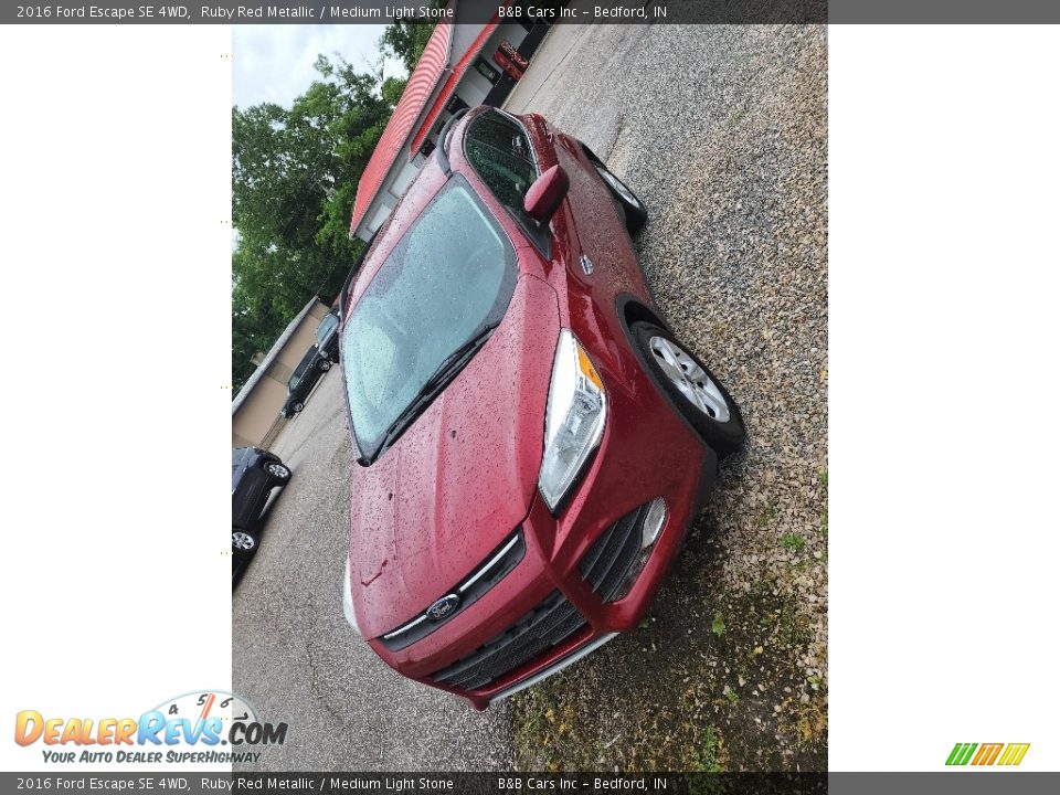 2016 Ford Escape SE 4WD Ruby Red Metallic / Medium Light Stone Photo #3