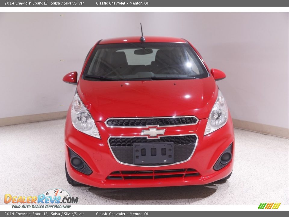 2014 Chevrolet Spark LS Salsa / Silver/Silver Photo #2