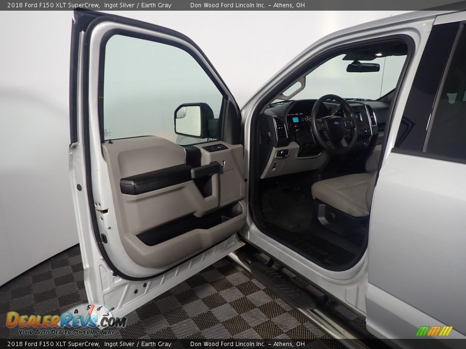 2018 Ford F150 XLT SuperCrew Ingot Silver / Earth Gray Photo #20