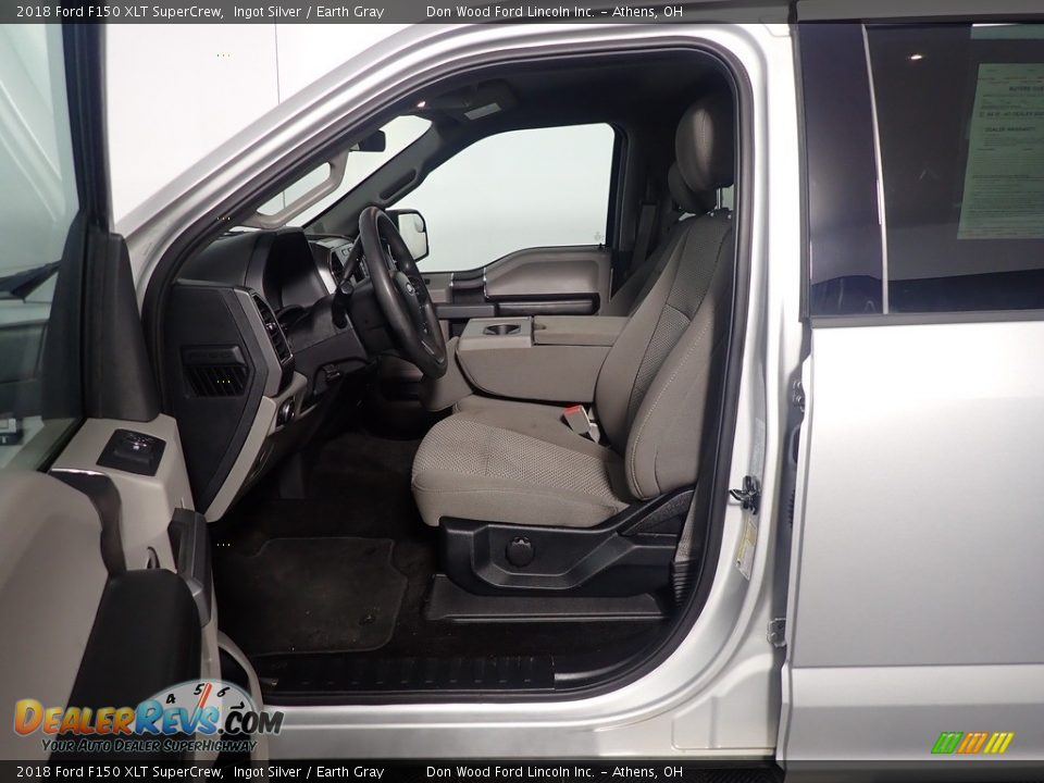 2018 Ford F150 XLT SuperCrew Ingot Silver / Earth Gray Photo #22