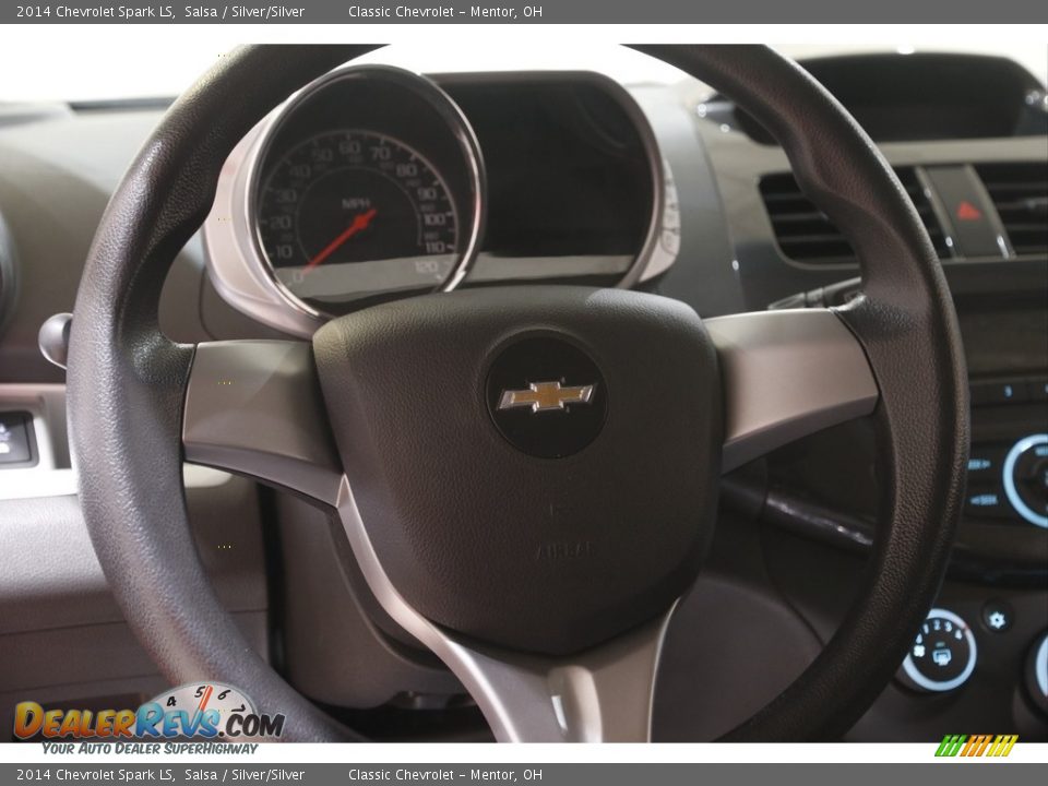 2014 Chevrolet Spark LS Salsa / Silver/Silver Photo #7