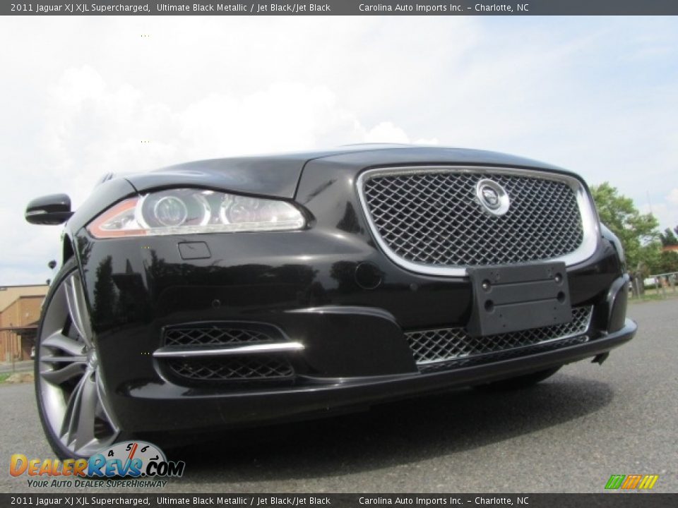 2011 Jaguar XJ XJL Supercharged Ultimate Black Metallic / Jet Black/Jet Black Photo #1