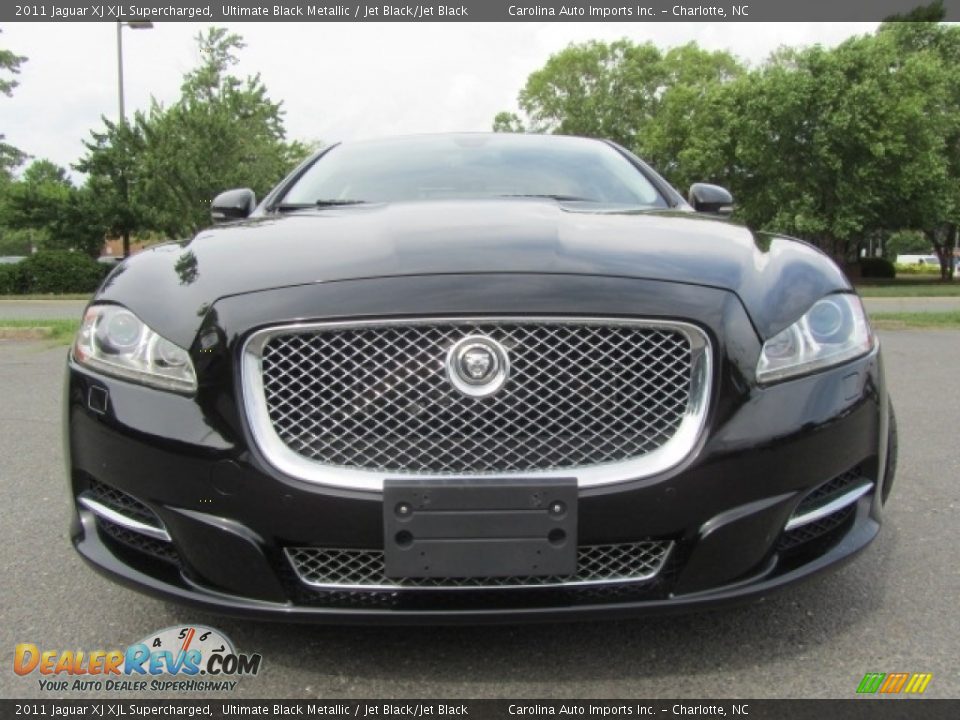 2011 Jaguar XJ XJL Supercharged Ultimate Black Metallic / Jet Black/Jet Black Photo #4
