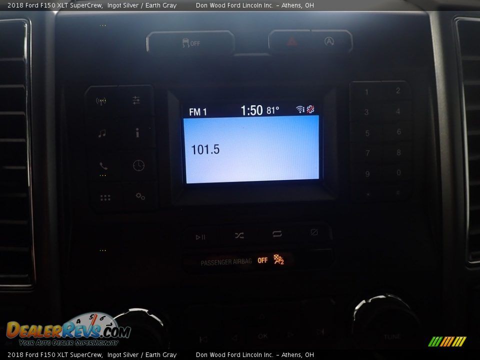 2018 Ford F150 XLT SuperCrew Ingot Silver / Earth Gray Photo #26