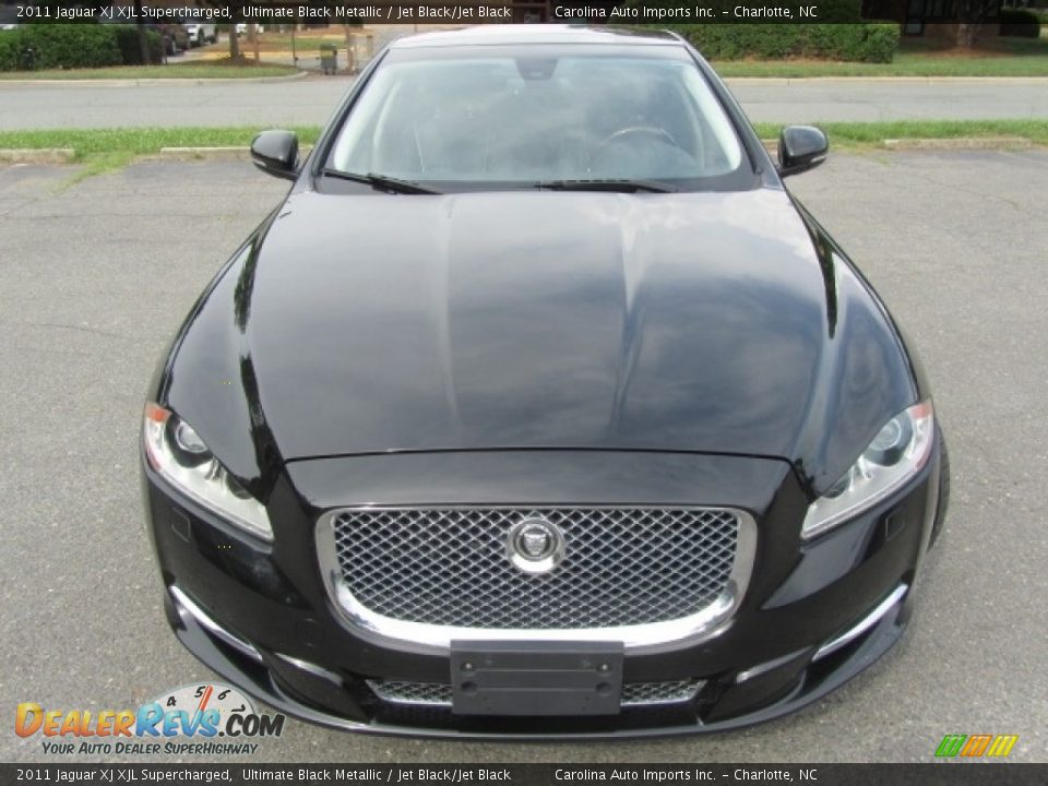 2011 Jaguar XJ XJL Supercharged Ultimate Black Metallic / Jet Black/Jet Black Photo #5