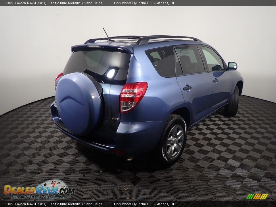 2009 Toyota RAV4 4WD Pacific Blue Metallic / Sand Beige Photo #13