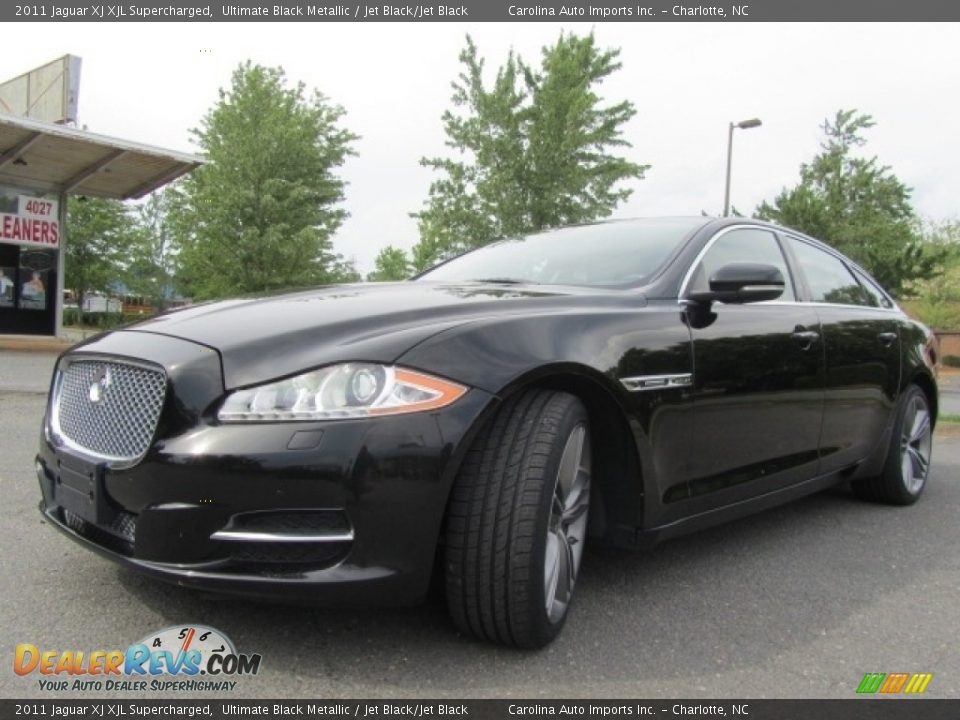 2011 Jaguar XJ XJL Supercharged Ultimate Black Metallic / Jet Black/Jet Black Photo #6