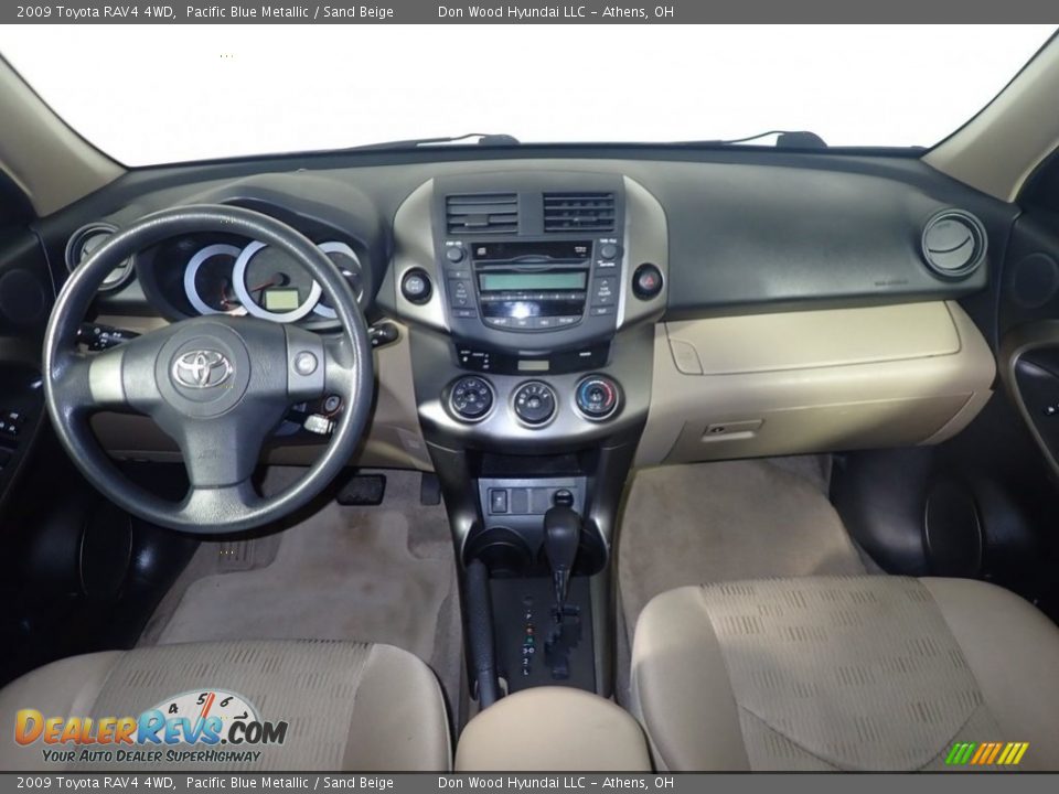 2009 Toyota RAV4 4WD Pacific Blue Metallic / Sand Beige Photo #14
