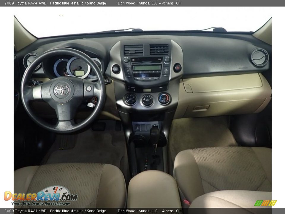2009 Toyota RAV4 4WD Pacific Blue Metallic / Sand Beige Photo #15