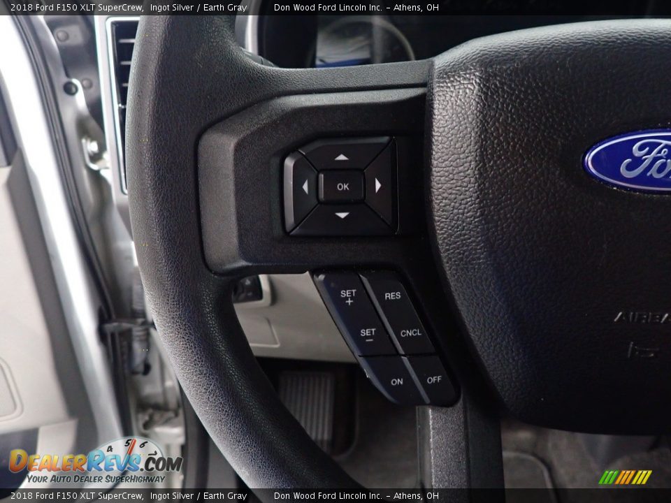2018 Ford F150 XLT SuperCrew Ingot Silver / Earth Gray Photo #29