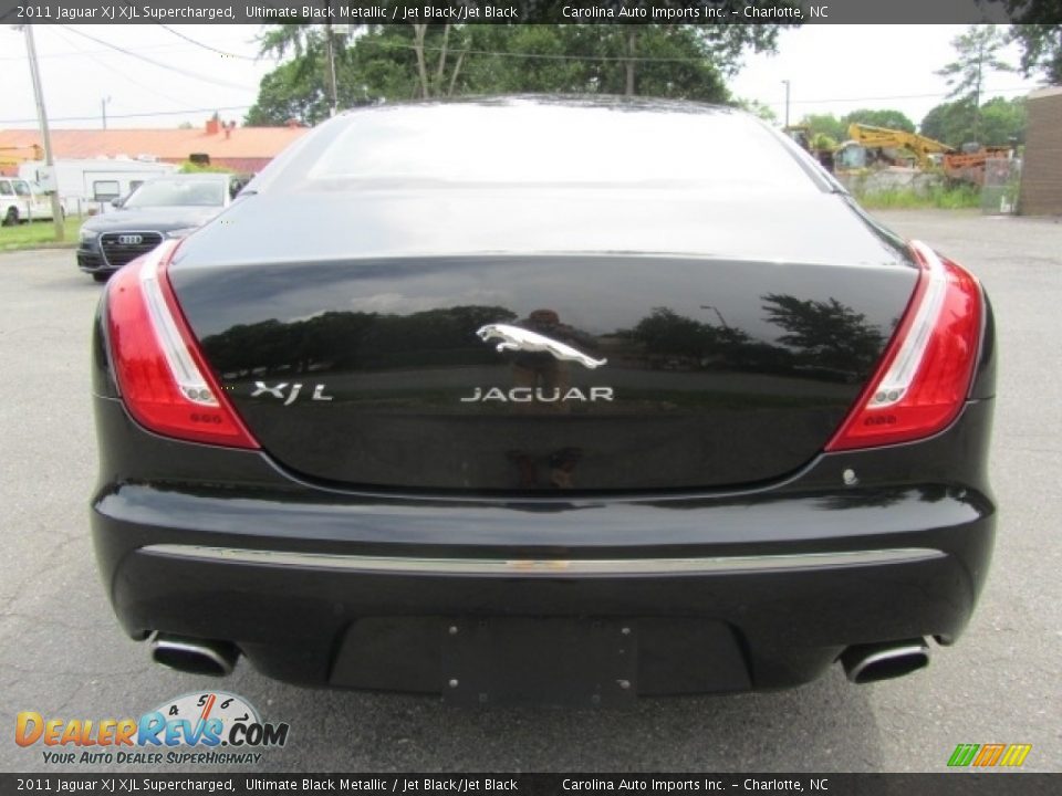 2011 Jaguar XJ XJL Supercharged Ultimate Black Metallic / Jet Black/Jet Black Photo #9