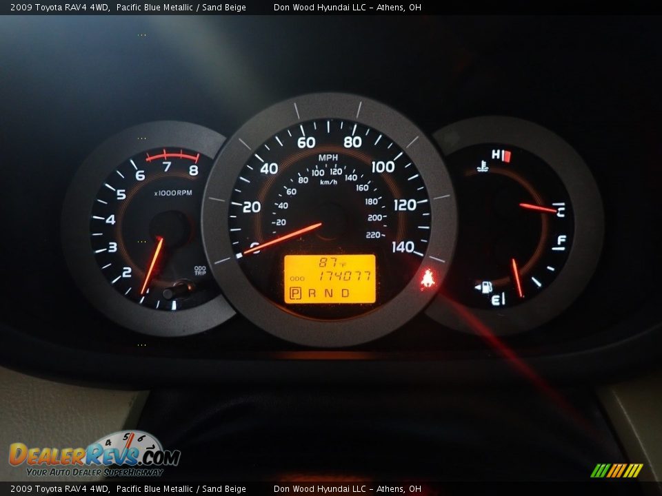 2009 Toyota RAV4 4WD Pacific Blue Metallic / Sand Beige Photo #18