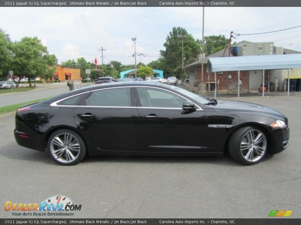 2011 Jaguar XJ XJL Supercharged Ultimate Black Metallic / Jet Black/Jet Black Photo #11