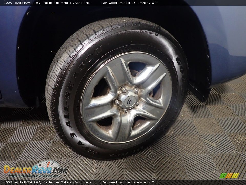 2009 Toyota RAV4 4WD Pacific Blue Metallic / Sand Beige Photo #19