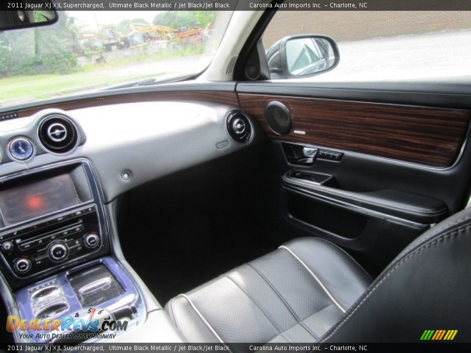 2011 Jaguar XJ XJL Supercharged Ultimate Black Metallic / Jet Black/Jet Black Photo #14