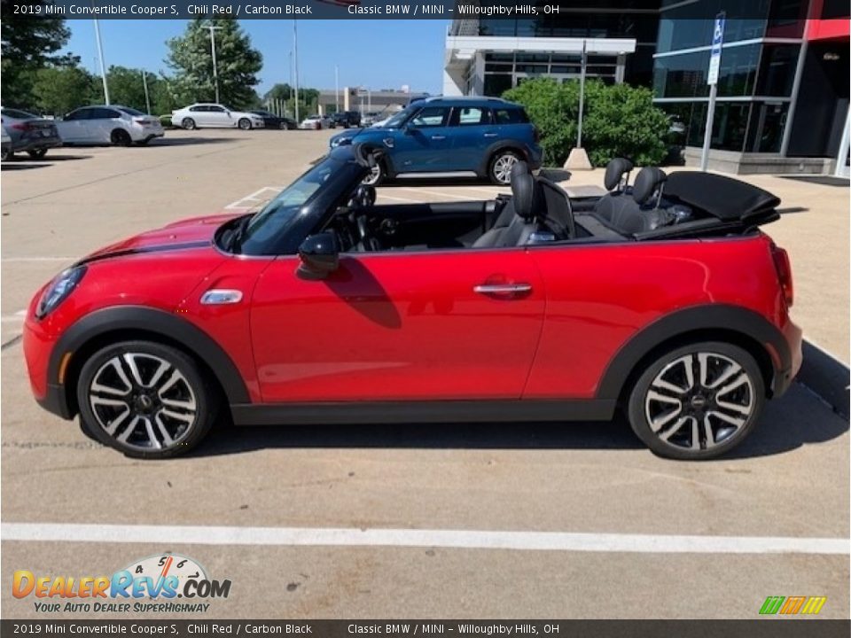 2019 Mini Convertible Cooper S Chili Red / Carbon Black Photo #2