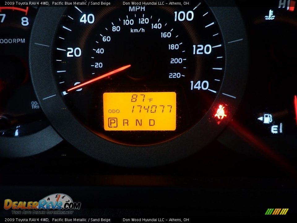 2009 Toyota RAV4 4WD Pacific Blue Metallic / Sand Beige Photo #21