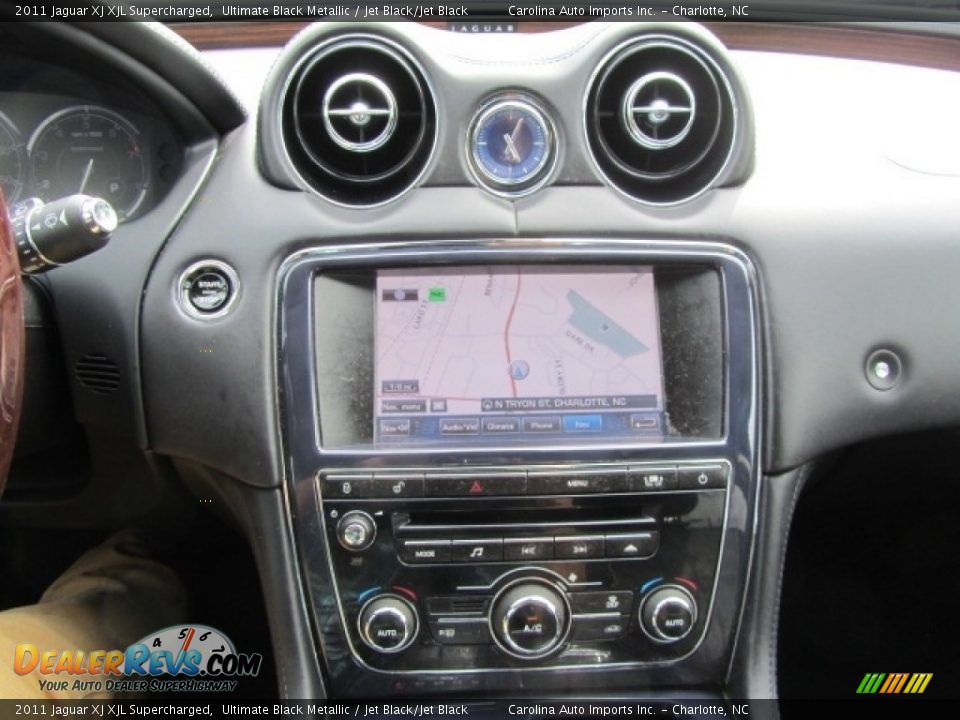 2011 Jaguar XJ XJL Supercharged Ultimate Black Metallic / Jet Black/Jet Black Photo #16