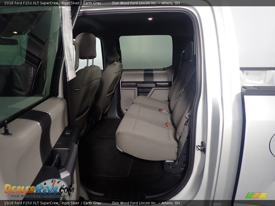 2018 Ford F150 XLT SuperCrew Ingot Silver / Earth Gray Photo #36