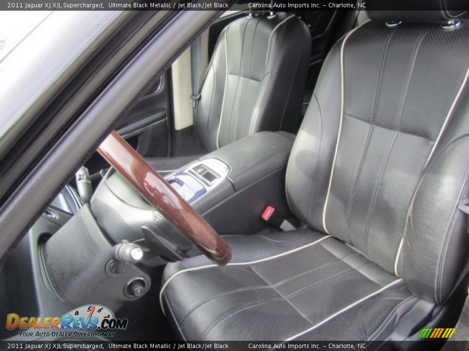 2011 Jaguar XJ XJL Supercharged Ultimate Black Metallic / Jet Black/Jet Black Photo #18