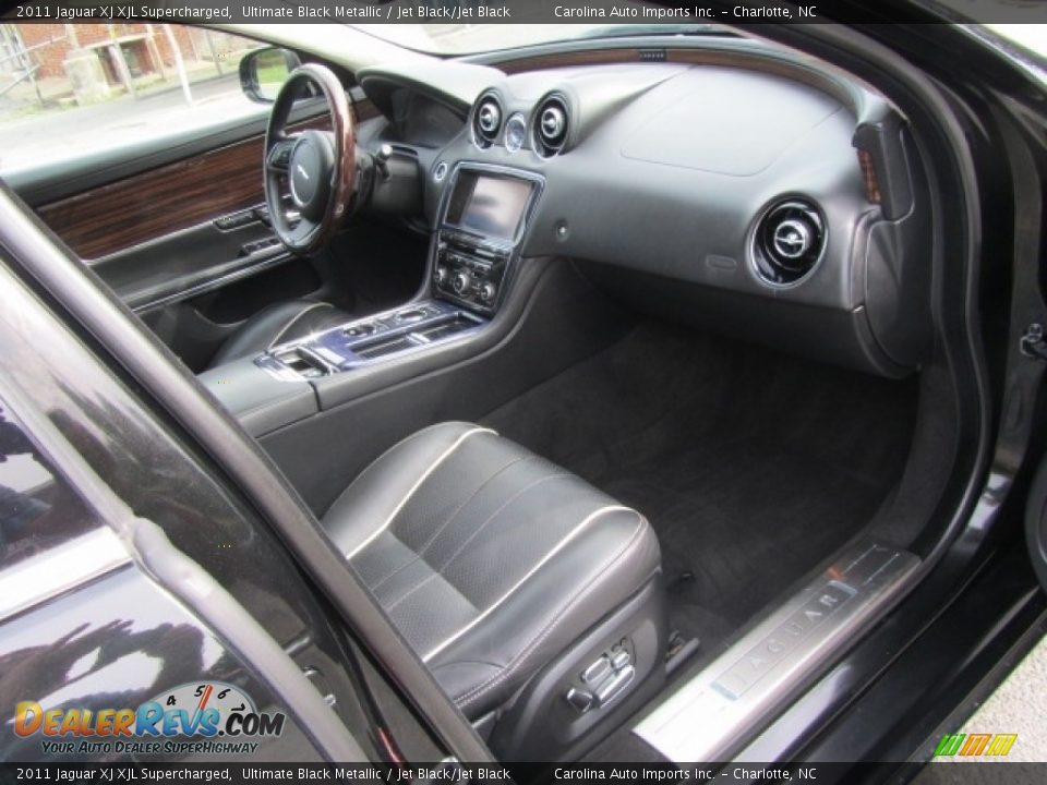 2011 Jaguar XJ XJL Supercharged Ultimate Black Metallic / Jet Black/Jet Black Photo #21