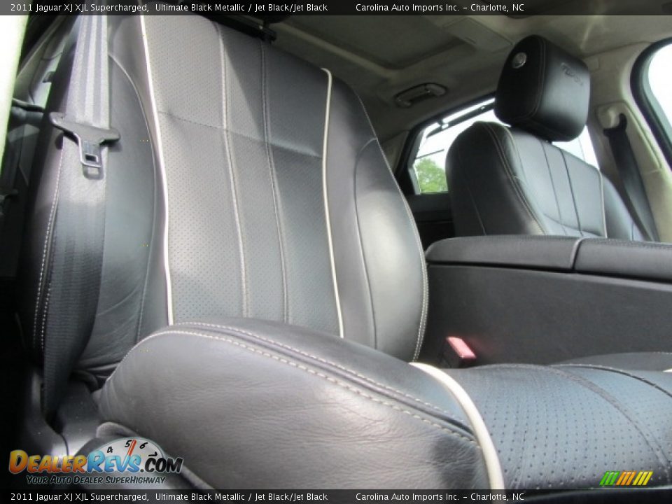 2011 Jaguar XJ XJL Supercharged Ultimate Black Metallic / Jet Black/Jet Black Photo #22