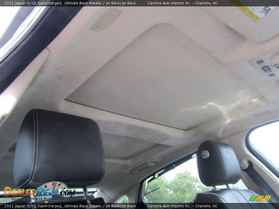 2011 Jaguar XJ XJL Supercharged Ultimate Black Metallic / Jet Black/Jet Black Photo #23