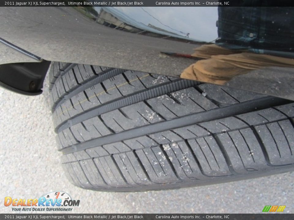 2011 Jaguar XJ XJL Supercharged Ultimate Black Metallic / Jet Black/Jet Black Photo #27