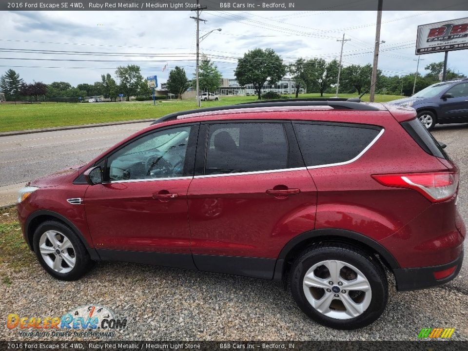 2016 Ford Escape SE 4WD Ruby Red Metallic / Medium Light Stone Photo #26