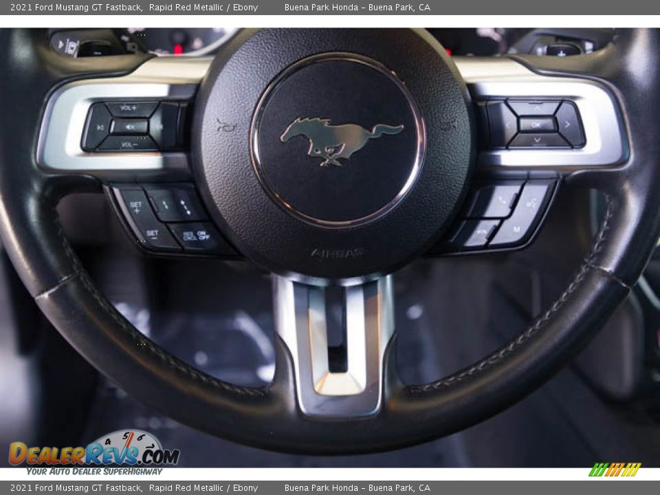 2021 Ford Mustang GT Fastback Steering Wheel Photo #13