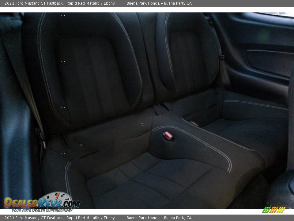 Rear Seat of 2021 Ford Mustang GT Fastback Photo #17