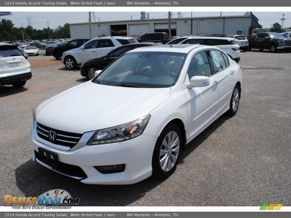 2014 Honda Accord Touring Sedan White Orchid Pearl / Ivory Photo #1