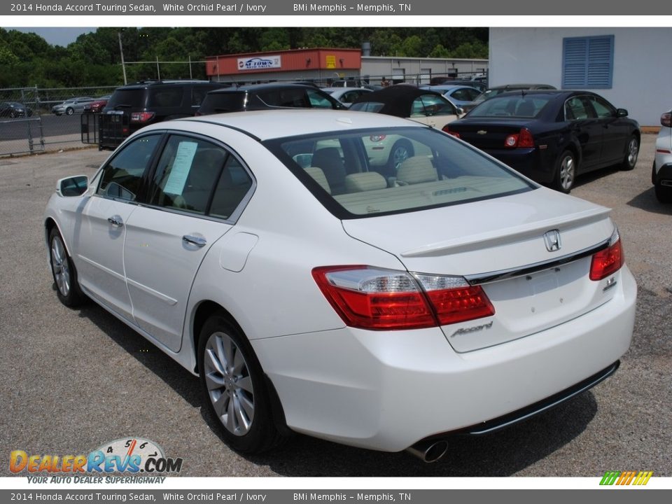 2014 Honda Accord Touring Sedan White Orchid Pearl / Ivory Photo #3