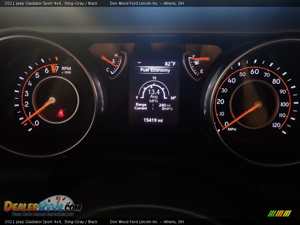 2021 Jeep Gladiator Sport 4x4 Sting-Gray / Black Photo #28