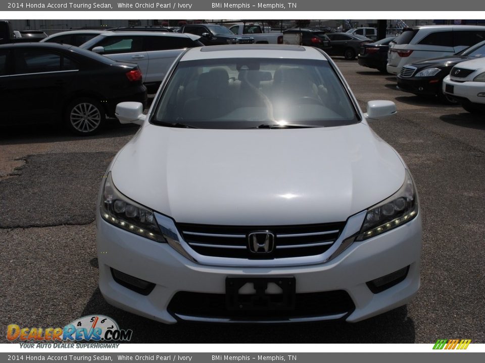 2014 Honda Accord Touring Sedan White Orchid Pearl / Ivory Photo #7