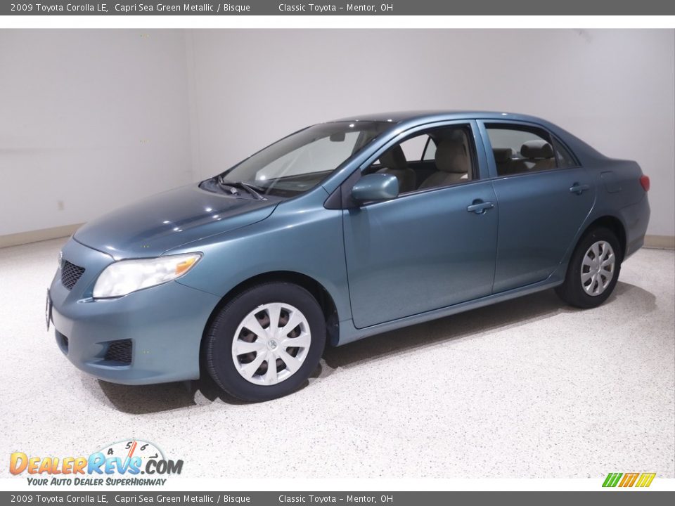 2009 Toyota Corolla LE Capri Sea Green Metallic / Bisque Photo #3