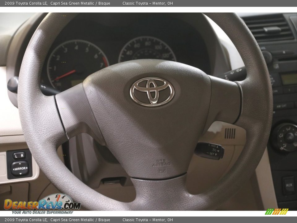 2009 Toyota Corolla LE Capri Sea Green Metallic / Bisque Photo #6