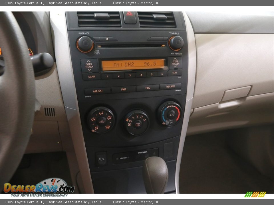 2009 Toyota Corolla LE Capri Sea Green Metallic / Bisque Photo #8