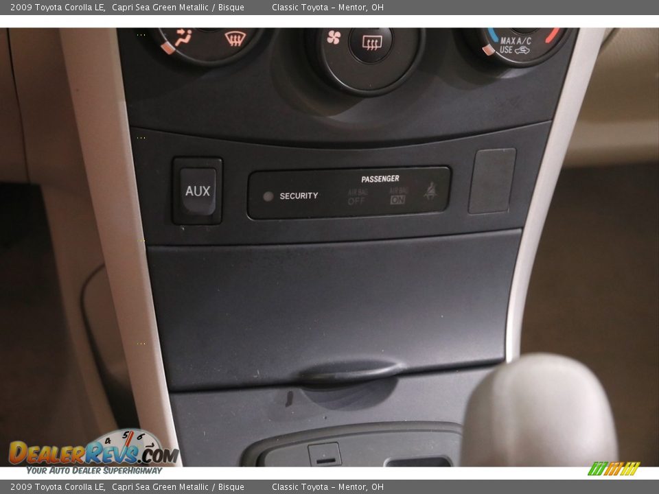 2009 Toyota Corolla LE Capri Sea Green Metallic / Bisque Photo #9