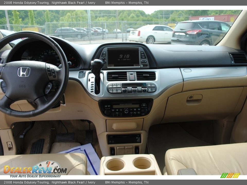 2008 Honda Odyssey Touring Nighthawk Black Pearl / Ivory Photo #9