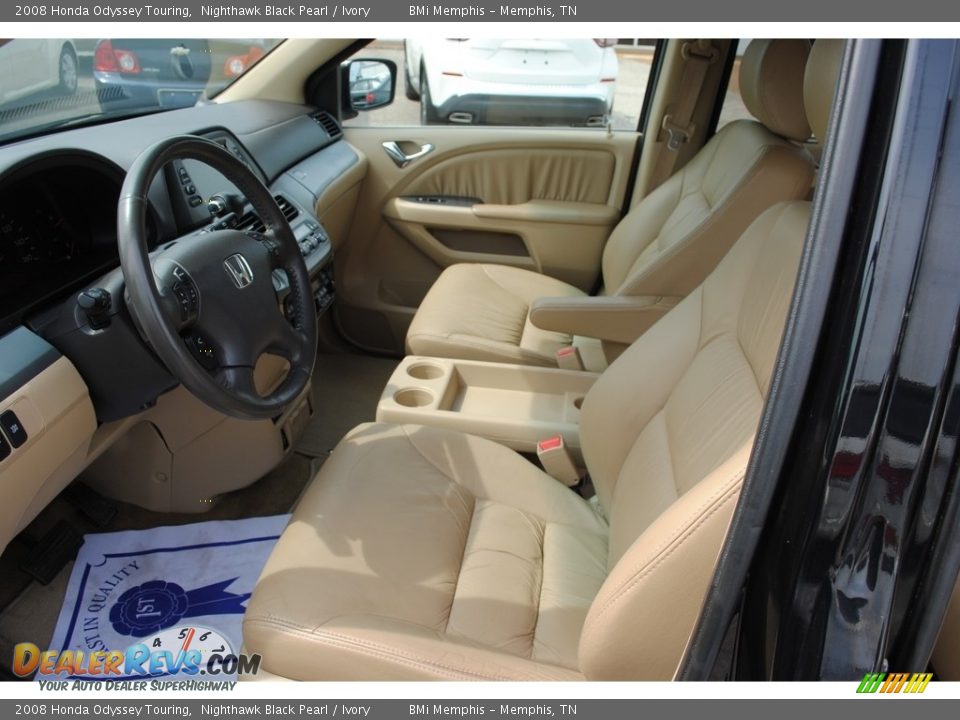 2008 Honda Odyssey Touring Nighthawk Black Pearl / Ivory Photo #11