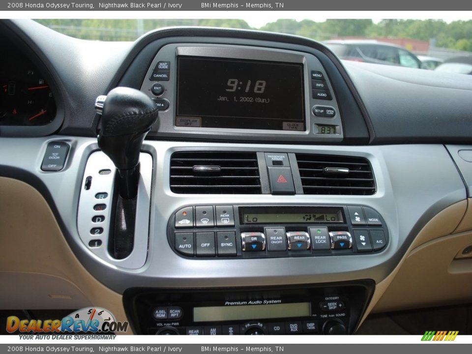 2008 Honda Odyssey Touring Nighthawk Black Pearl / Ivory Photo #18