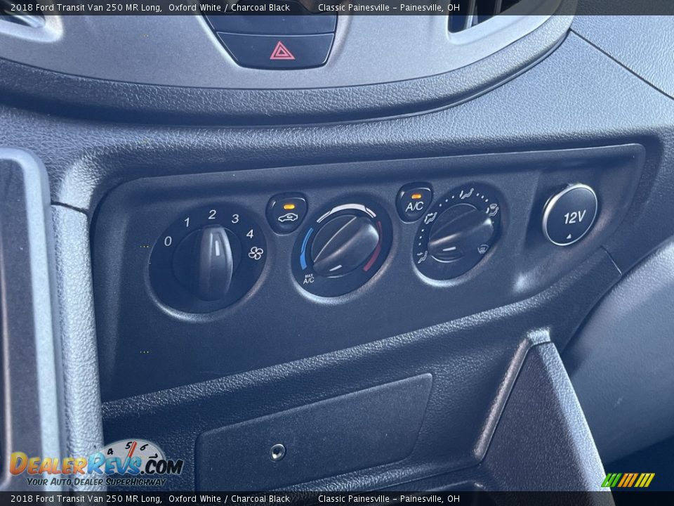 Controls of 2018 Ford Transit Van 250 MR Long Photo #8